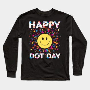 Happy Dot Day Colorful Rainbow Polka Dot Boys Girls Long Sleeve T-Shirt